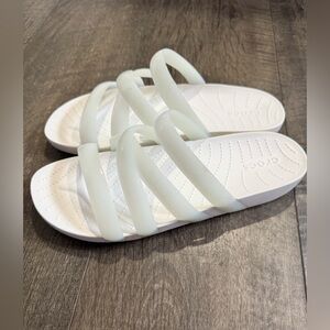 Crocs Splash Shine Women's Strappy Slide Sandals sz 11